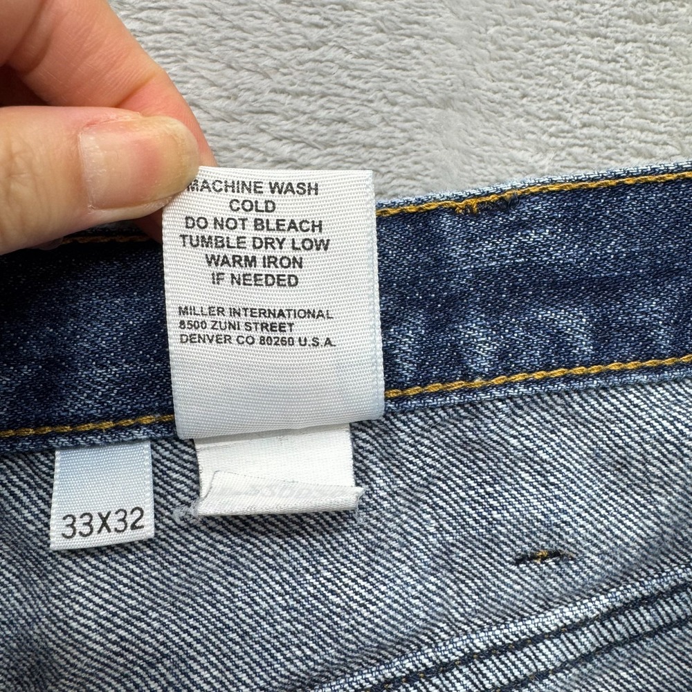 Cinch Jeans Men's 33x32 Blue Denim Medium Dark Wash Relaxed Fit Boot Cut Western - Picture 9 of 16